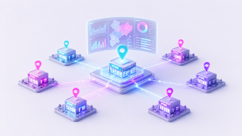 Flow Suite multisite network comparison view.
